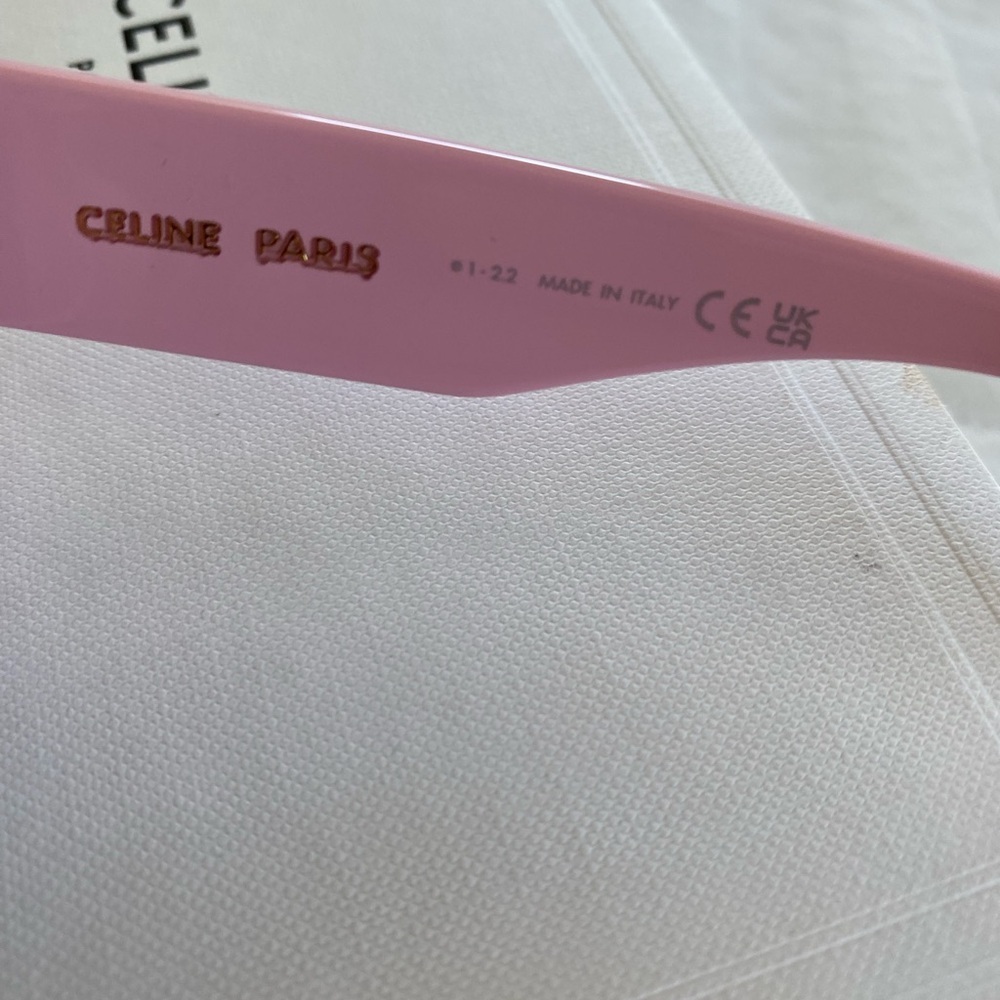 💗 AUTHENTIC CELINE Paris Pink Sunglasses – Authentic, Rare & Chic 💗 - Picture 8 of 12